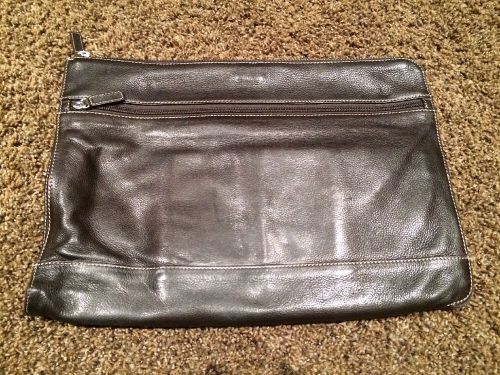 Levenger Bomber Jacket Expandable Briefolio Leather