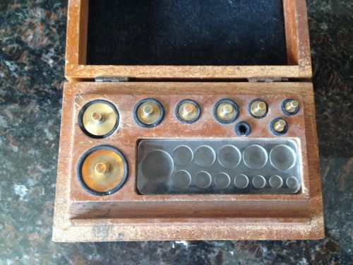 8 Piece Brass Calibration Weights