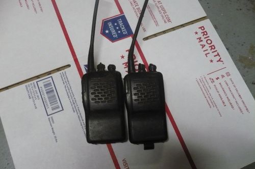 Lot of 2 vertex vx-210u handheld two-way radios 16 -channel as-is incomplete for sale