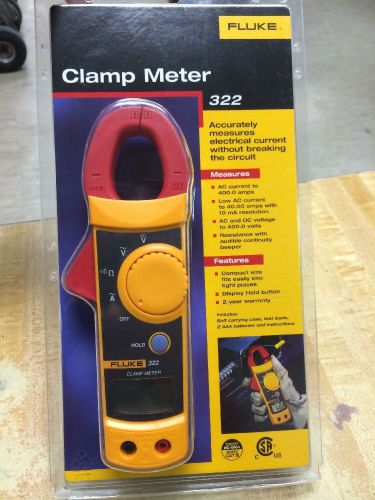 FLUKE 322 CLAMP METER NEW IN PACKAGE NEVER OPENED