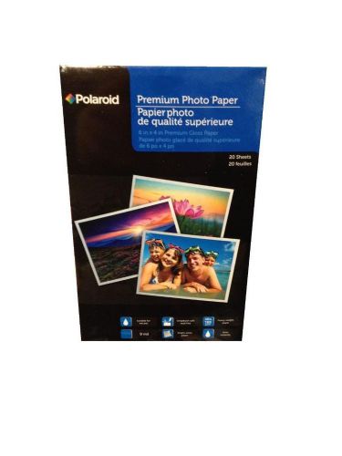 #1024 NIP Polaroid Premium Photo Paper  6&#034; x 4&#034;   20 Pages  Quality Grade A