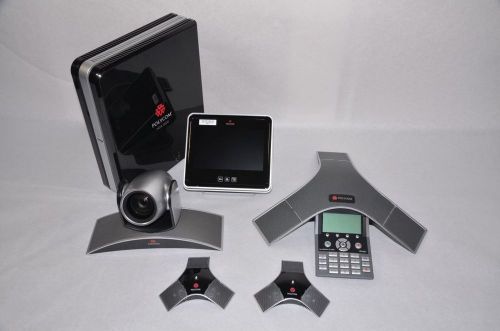 Polycom HDX 8000 HD 1080 EagleEye III MPTZ-9 SoundStation IP 7000 Touch Control