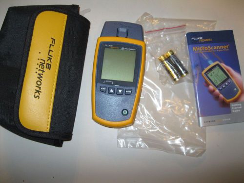 FLUKE NETWORKS  MICROSCANNER2!!! CABLE VERIFIER!!! NETWORK CABLE TESTER!!!