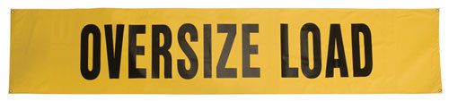 Vinyl Oversize Load Sign with Grommets 12&#034; x 60&#034; - Pilot Car - Escort Vehicle