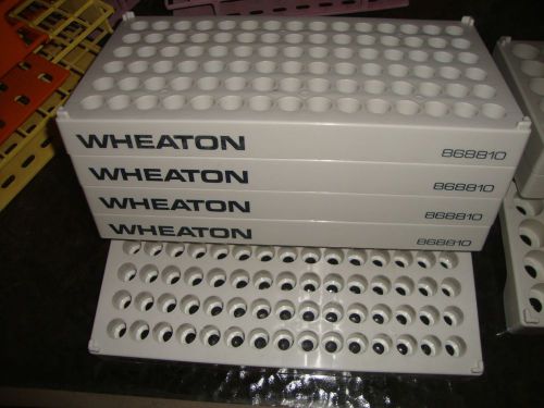 WHEATON Polypropylene 90-Position 4-8 mL Vial 16mm Tube Rack Holder Support