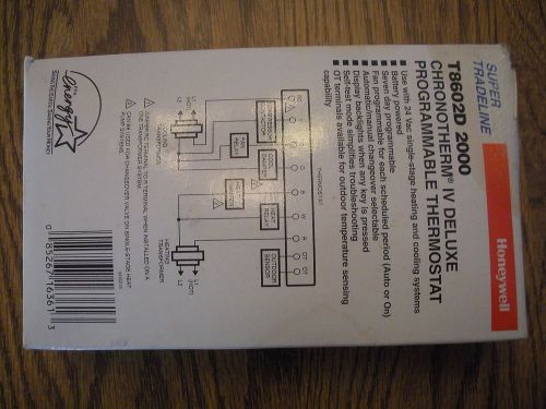 Honeywell thermostat T8602D 2000 Digital Programmable Chronotherm IV