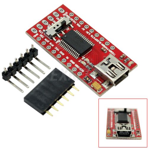 Mini USB to TTL FT232RL 3.3V 5V Converter Adapter Module Size 3.8x1.8cm