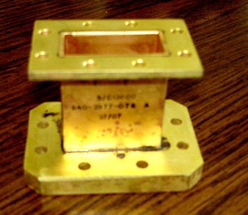 WESTERN ELECTRIC 640-2977-076 CMR137 X CPR135 5.85 - 8.20 ghz waveguide adapter