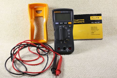 FLUKE 115 Lincoln Tech Multimeter w/ GENUINE Leads - Works Great