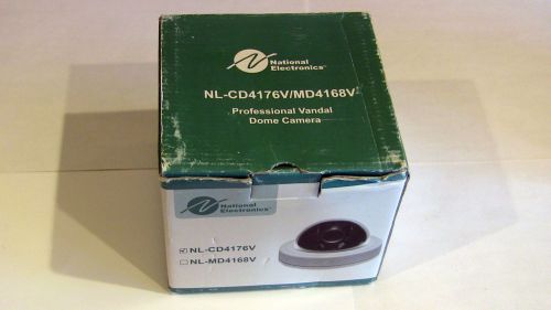 National Electronics Professional Vandal Dome Color Camera NL-CD4176V &amp; MD4168V