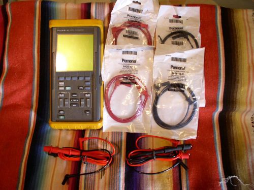 Fluke 93 digital scopemeter 50Mhz 2 channel oscilloscope multimeter +QUICK GUIDE