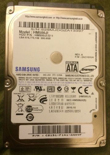 SAMSUNG HM500JI 500GB SATA LAPTOP HARD DRIVE - Priced To Sell! L@@K!