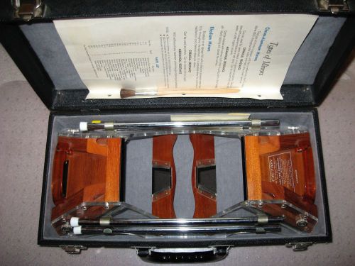 Ellehammer MS-65 Wood Mirror Stereoscope Desk Field Map Viewer Photogrammetry