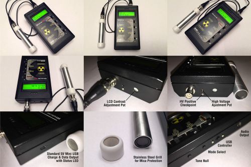 Custom geiger counter • hand crafted • lnd712 in sleek case and probe for sale