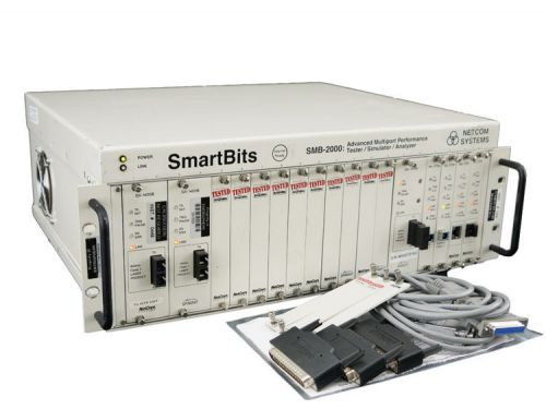 Netcom smartbits smb-2000 network analyzer w/3x gx-1405b+2x ml-7711s+2x ml-7710 for sale