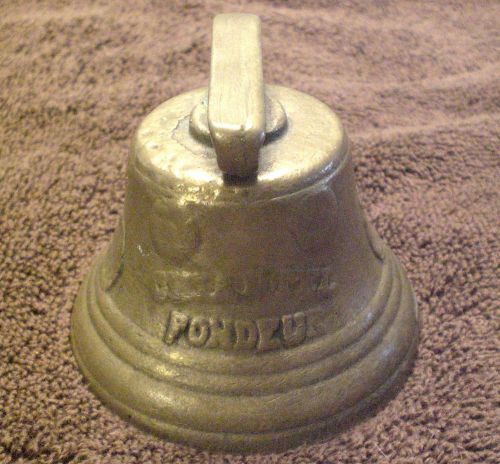 Antique 1878 Chiantel Fondeur Swiss Saignelegier School Dinner Cow Brass Bell