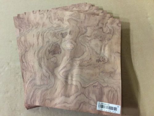 Wood Veneer Waterfall Bubinga 12x14 22pcs total Raw Veneer &#034;EXOTIC&#034; WF9 1-22-15