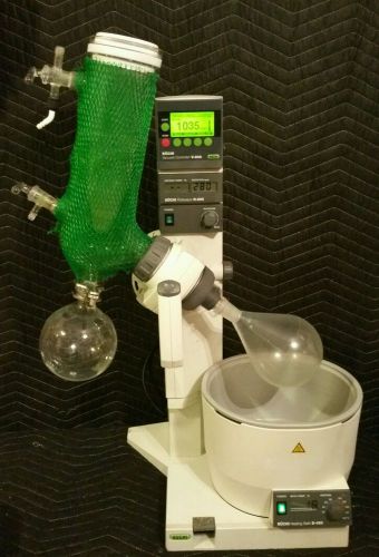 Buchi R-205 Rotavap w,V-800 Vacuum Controller, B-490 Bath, &amp; Full Glassware Set