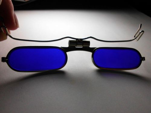 RARE PR SAFTEY GLASSES ! WELDING COLBALT BLUE GLASS !FENDALL SUNGLASS