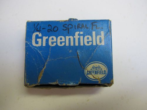 BOX (10) 1/4&#034;-20 NC GH3  SPIRAL FLUTE BOTTOM GREENFIELD