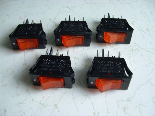 Five Illuminated Rocker Switches