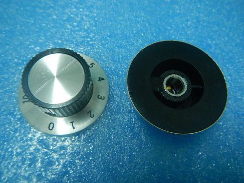 10Pcs 24x32x15mm Aluminum Volume knob amplifier (0-10) knob New