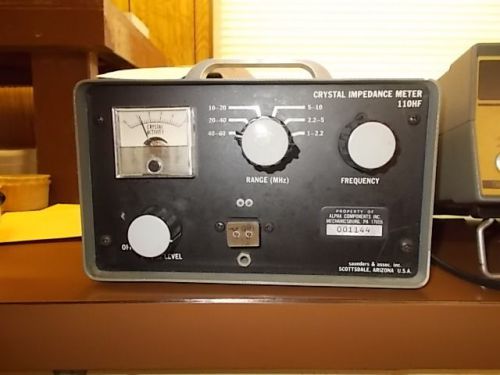 Saunders 110HF, crystal impedance meter, 1Mhz - 60Mhz