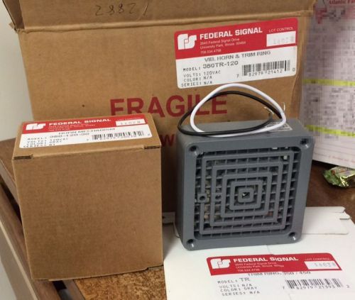 Federal Signal 350*120-30 Horn Alarm 120VAC 50/60HZ .18A  NEW