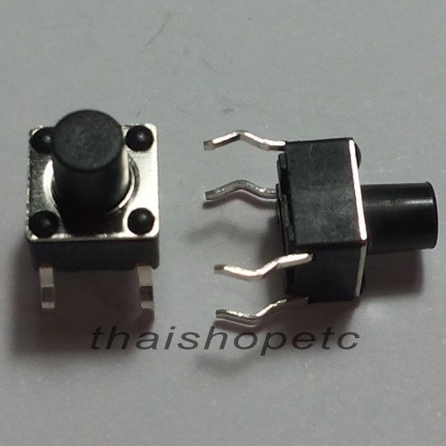 15 x Tact Switch 7.3mm 6x6mm 50mA Through Hole SPST-NO