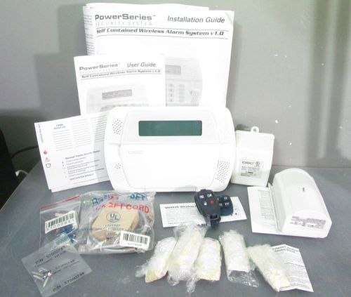 DSC KIT447-14CP01HE Wireless Alarm System: SCW9047 Keypad~Detector~Sensors~Key