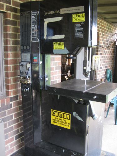 Delta intl, mdl 20 metal band saw 3-phase, 2 hp. runs on static phase converter for sale