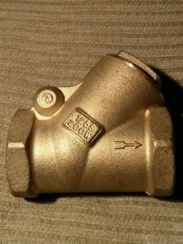 New Milwaukee 1 1/2&#034; Y 125S 200W Bronze Swing Check Valve threaded warranty/60