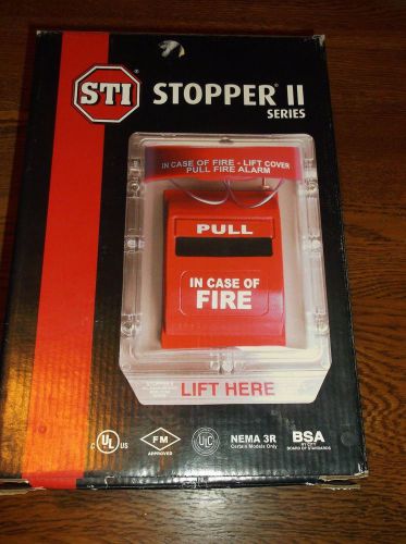 STI Stopper II Alarm Pull Station Flush Mount Cover #STI-1100 (NIB)