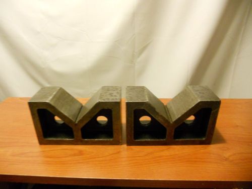 2 Lrg SCD JAPAN V Blocks 2.5x3.5x6&#034; Set Up/Hold Down/Machinist/Lathe/Inspection