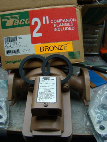 TACO 0012-BF 1/8 HP BRONZE CIRCULATOR PUMP WITH 2 INCH  FLANGE SET