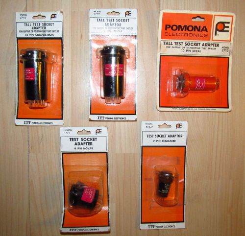 5 pomona electronics test socket adapters 1710, 2742, tvs-7, 1779, 2749 vacuum for sale