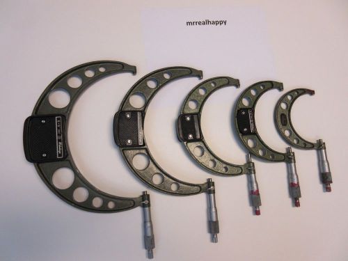 Set of 5 Mitutoyo Micrometers 3-9&#034;