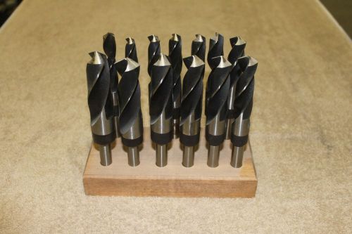 13 Piece -  Industrial S&amp;D Drill Bit Set 1/2&#034; shanks