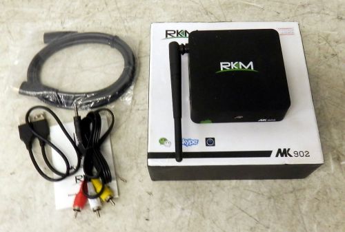 Rkm mk902 Quad Core Android 16Gb 1080p XBMC wifi Skype Bluetooth (no ac adapter)