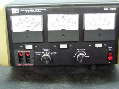 E-C APPARATUS EC-400 ELECTROPHORESIS POWER SUPPLY MADE ST. PETERSBURG FL USA