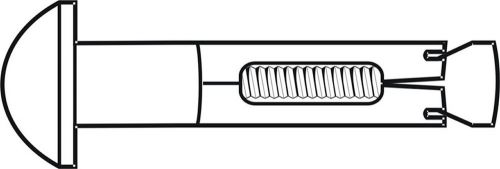 1/4&#034; x 2&#034; Sleeve Anchor Combo Round Hd Low Carbon Steel Zinc Plated Pk 100