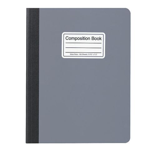 12 Composition Notebooks Wide Ruled 100 sheets Solid Color School Supply