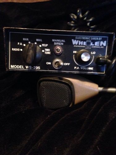 Vintage Whelen Siren Police Control