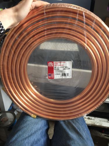 HVAC Mueller Streamline 5/8” OD Copper Refrigeration Tubing 50 Ft. per Coil