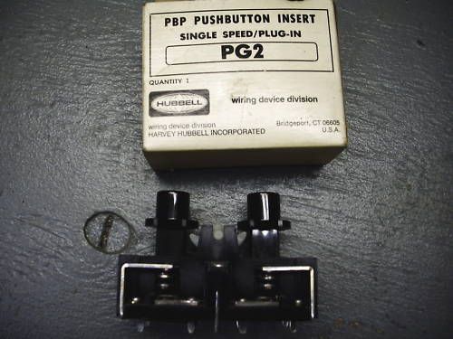 HUBBLE PG2 PBP PUSHBUTTON INSERT SINGLE SPEED - NEW!