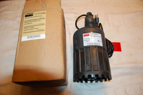 Dayton submersible utility pump 3yu56a 1/3 hp, 115 volt, 60hz &amp; 3.0 amps for sale