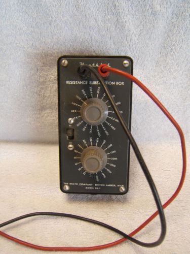 Vintage Heathkit Resistance Substitution Box Model RS-1. Untested