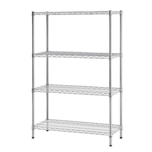 Four Shelf ES- Wire Shelving Unit by Excel 54h x 36w x 14d