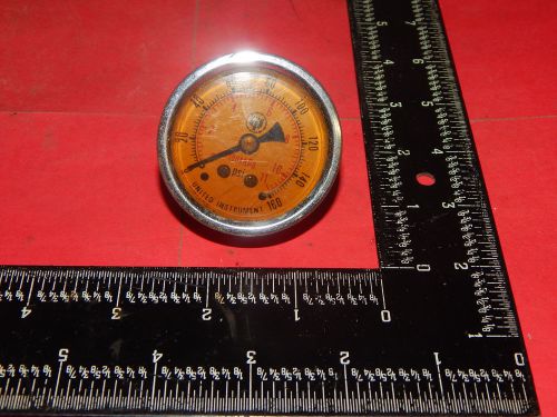 United Instrument Liquid Filled Pressure Gauge 0-160PSI 0-11KPa 2&#034;in OD