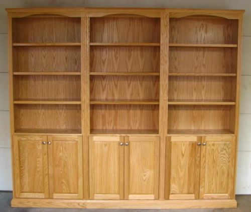 Bookcase CUSTOM home office library shelving OAK